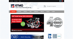 Desktop Screenshot of etmd.org.tr